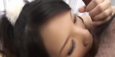 Suzuki Chao Tokyo teen gives amazing blowjob before getting banged