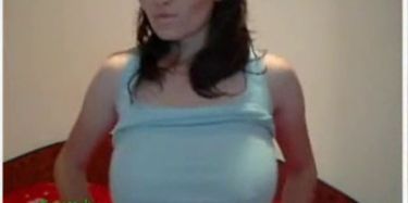 Showing my MILF tits on a webcam