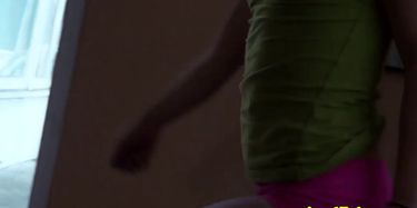 Ebony broad dances in porn video